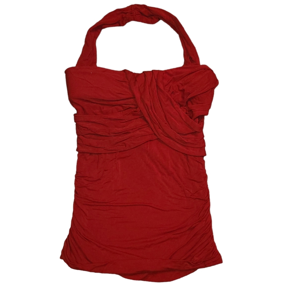 Bebe Red Halter Top